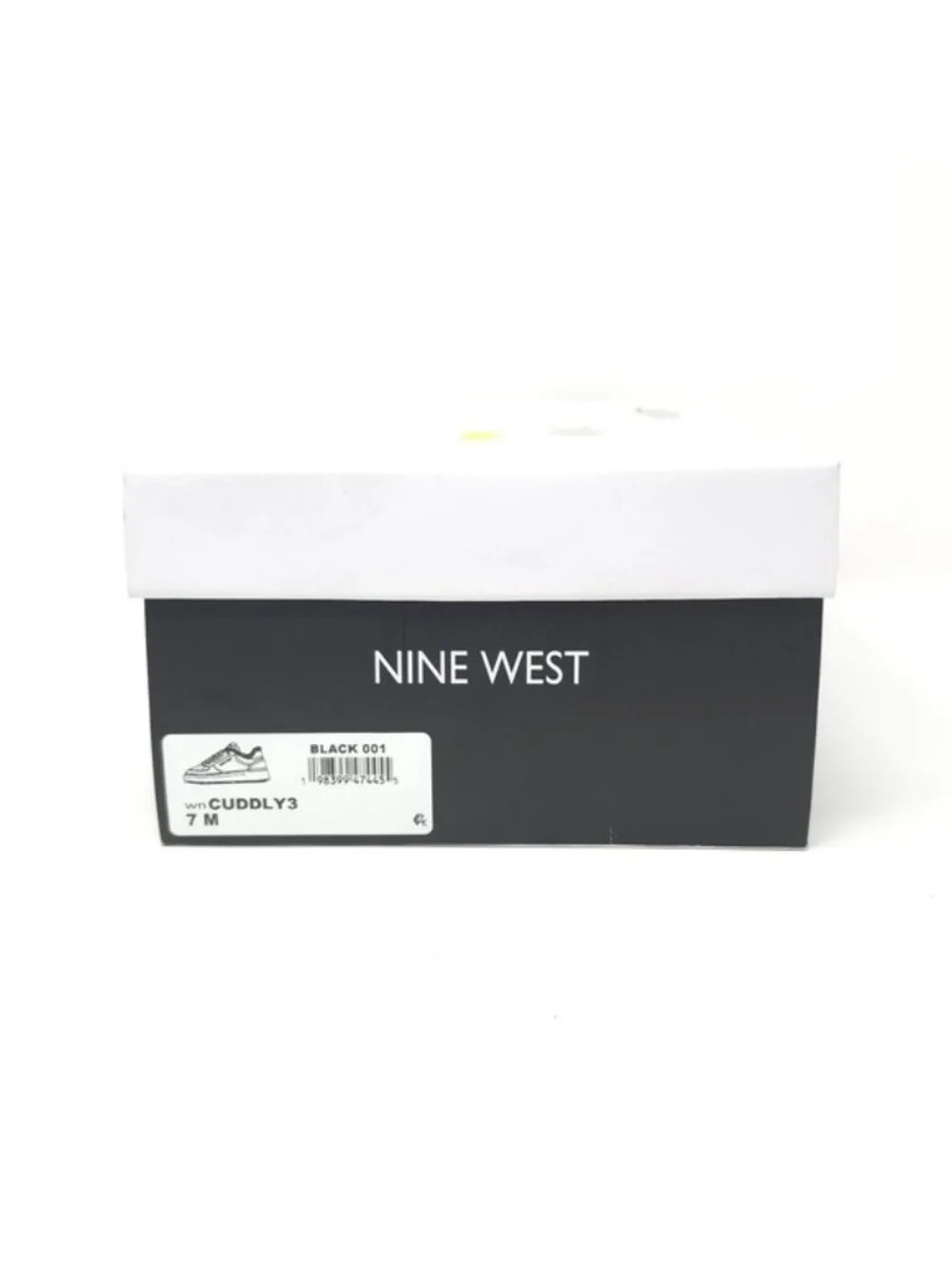 Nine West Black Platform Sneakers with Cream Lined Collar 7M